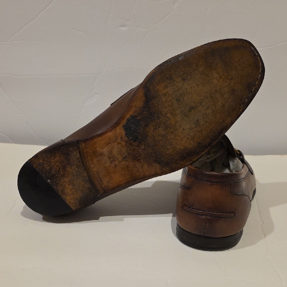 Gucci Brown Leather Horsebit Loafers Uk 6.5 - Picture 9 of 12
